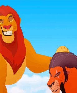 Battle For The Pride Lands Lion King Scar Diamond Painting Art
