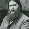 Black And White Grigori Rasputin Diamond Painting Art