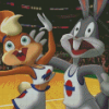 Bugs And Lola Bunny Diamond Painting Art