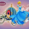 Disney Princess Cinderella Coach Carriage Diamond Painting Art