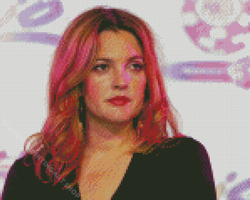 Drew Barrymore Actress Diamond Painting Art