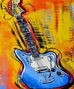 Fender Guitar Art Diamond Painting Art