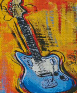 Fender Guitar Art Diamond Painting Art