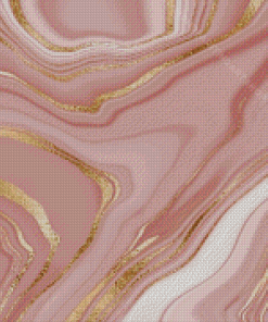Gold And Pink Marble Diamond Painting Art