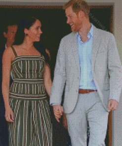 Harry And Meghan Smiling Diamond Painting Art