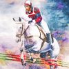 Horse Show Jumping Diamond Painting Art