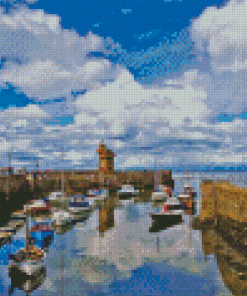 Lynmouth Harbour Diamond Painting Art