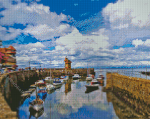 Lynmouth Harbour Diamond Painting Art