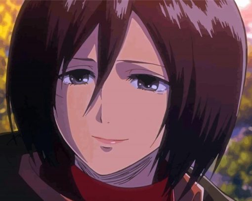Mikasa Ackerman Face Diamond Painting Art