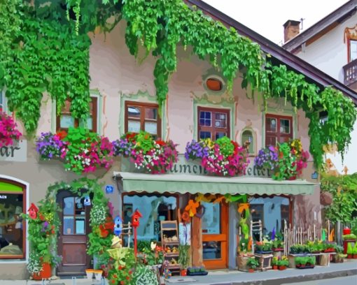 Oberammergau Town Diamond Painting Art