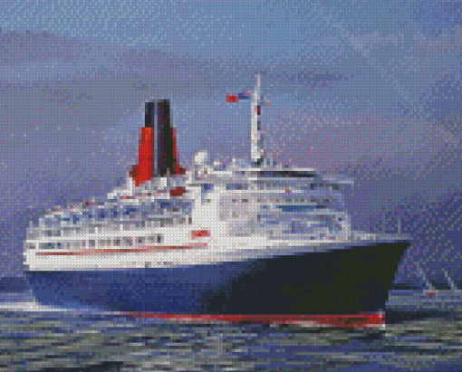 QE2 Liner Art Diamond Painting Art