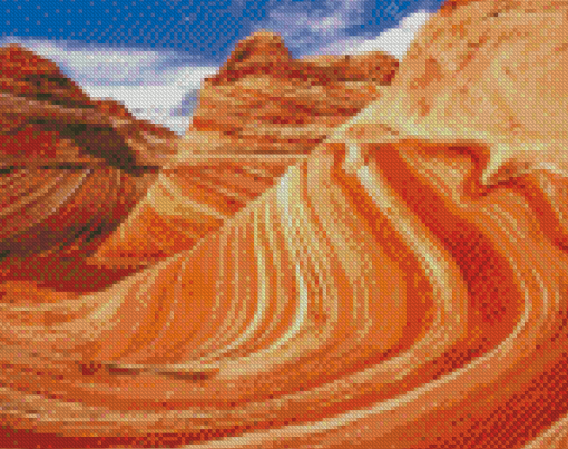 Red Rock Mountains Utah Diamond Painting Art