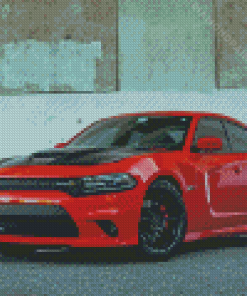 Red Charger Diamond Painting Art