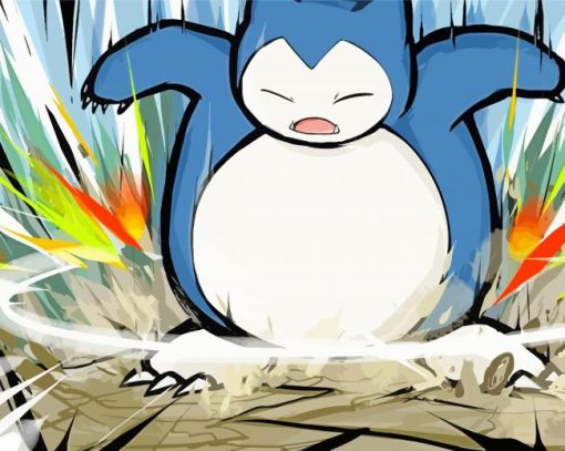 Snorlax Pokemon Diamond Painting Art