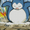 Snorlax Pokemon Diamond Painting Art