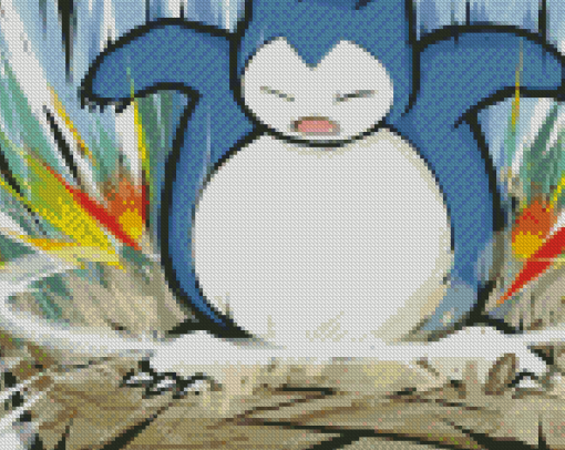 Snorlax Pokemon Diamond Painting Art