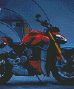 The Ducati Streetfighter Motorcycle Diamond Painting Art
