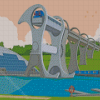 The Falkirk Wheel Poster Diamond Painting Art