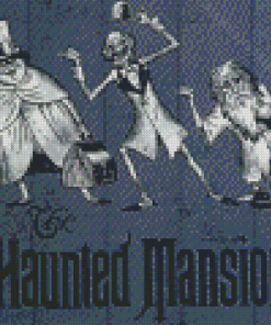 The Hunted Mansion Hitchhiking Ghosts Diamond Painting Art