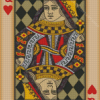 The Queen Of Hearts Card Diamond Painting Art