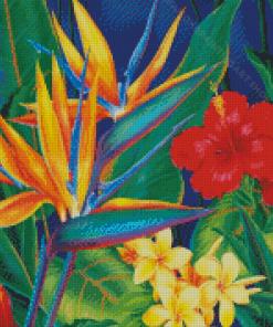 Tropical Paradise Plant Diamond Painting Art
