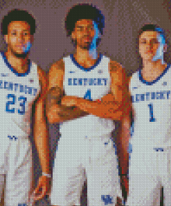 University Of Kentucky Basketball Players Diamond Painting Art