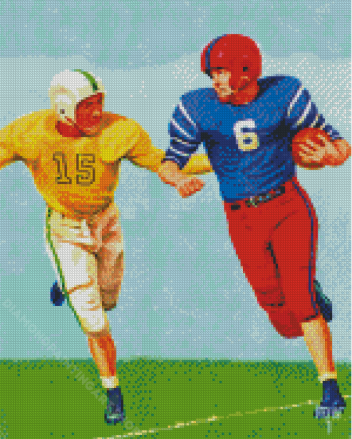 Vintage 1959 Football Diamond Painting Art