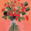Vintage Strawberry Bouquet Diamond Painting Art