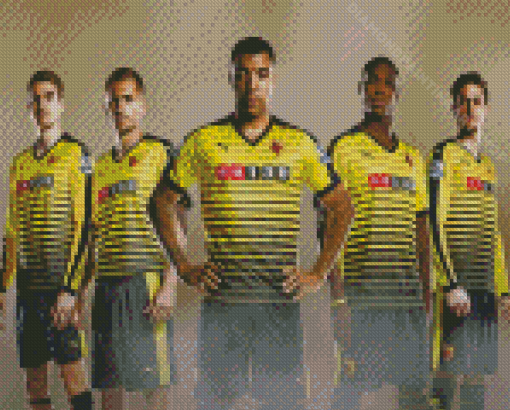 Watford Football Players Diamond Painting Art