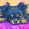 Adorable Black Chihuahua Diamond Painting Art