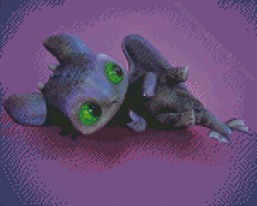 Aesthetic Baby Toothless Diamond Painting Art