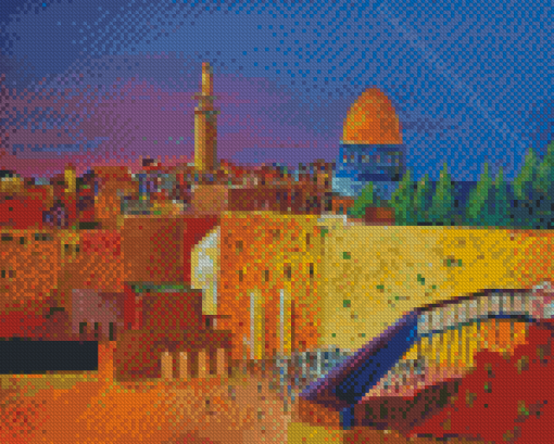 Aesthetic Dome Of The Rock Diamond Painting Art