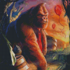Aesthetic Donkey Kong Diamond Painting Art
