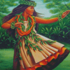 Aesthetic Hawaiian Lady Diamond Painting Art