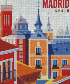 Aesthetic Madrid Spain Diamond Painting Art