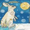 Aesthetic Moon Hare Diamond Painting Art
