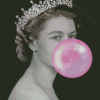 Aesthetic Queen Blowing Bubble Diamond Painting Art
