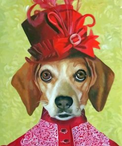 Aesthetic Victorian Dog Diamond Painting Art