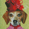Aesthetic Victorian Dog Diamond Painting Art