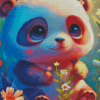 Baby Panda Diamond Painting Art