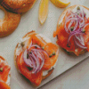 Bagel And Lox Diamond Painting Art