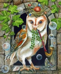 Celtic Owl Diamond Painting Art
