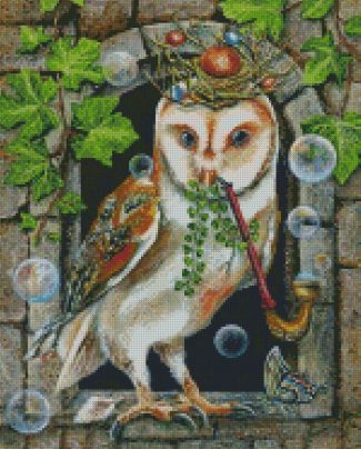 Celtic Owl Diamond Painting Art