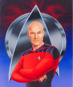 Cool Captain Picard Art Diamond Painting Art
