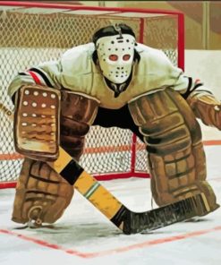 Cool Hockey Goalie Diamond Painting Art