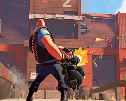 Cool Team Fortress Diamond Painting Art