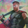 Cool Thor Ragnarok Diamond Painting Art