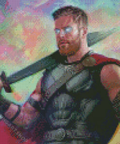 Cool Thor Ragnarok Diamond Painting Art