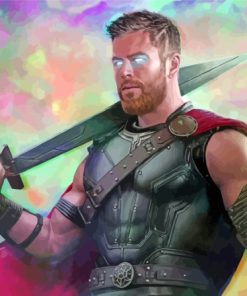 Cool Thor Ragnarok Diamond Painting Art