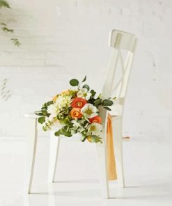 Flowers On The Chair Diamond Painting Art